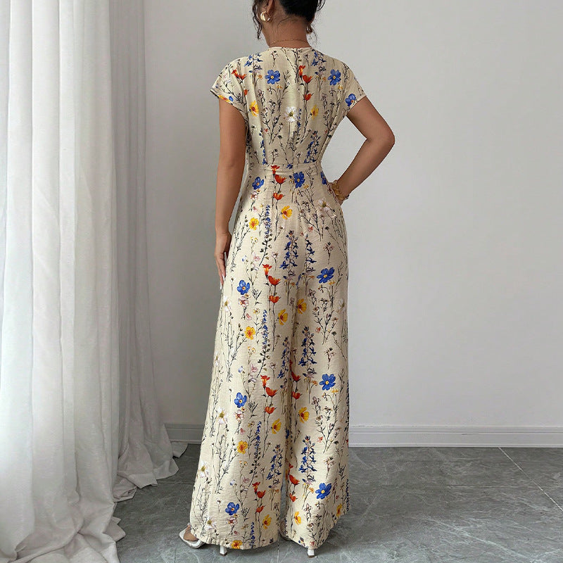 Damen Maxikleid Floralmuster Eveloria