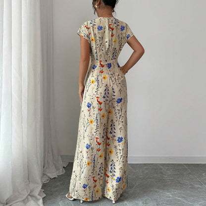 Damen Maxikleid Floralmuster Eveloria