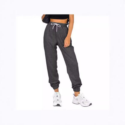Damen Sweatpants Elastischer Bund Kordelzug Eveloria