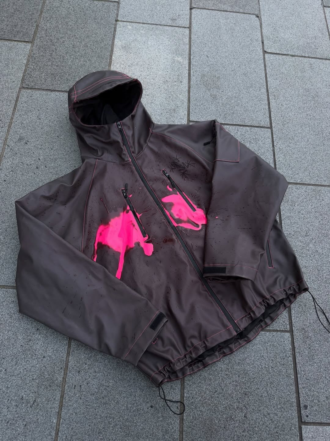 Damen Allwetterjacke Sportlich Grafikdruck