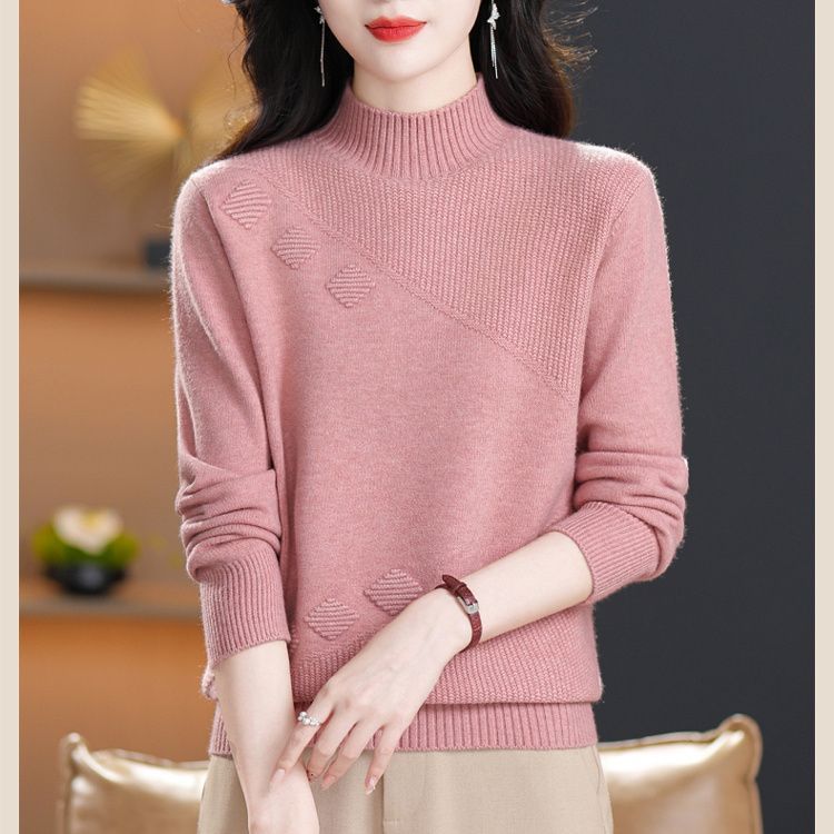 Damen Strickpullover Feinripp Eveloria