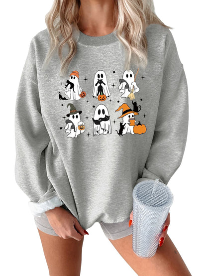 Damen Sweatshirt Grusel Motiv Eveloria