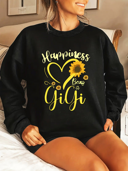 Damen Sweatshirt Voluminöse Ärmel Bunt