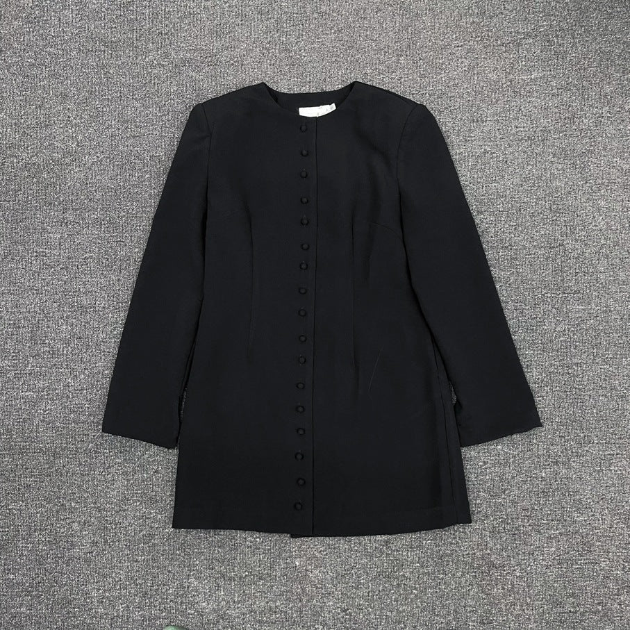 Damen Blazer Elegant Knopfleiste Eveloria