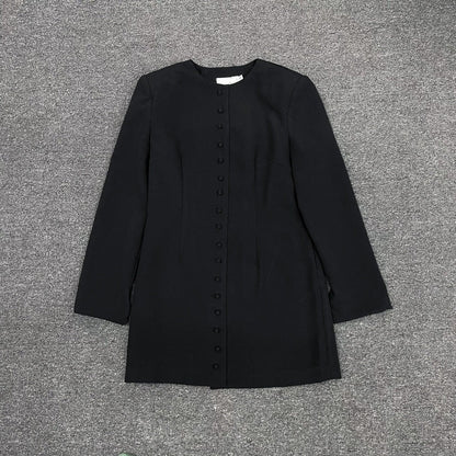 Damen Blazer Elegant Knopfleiste Eveloria