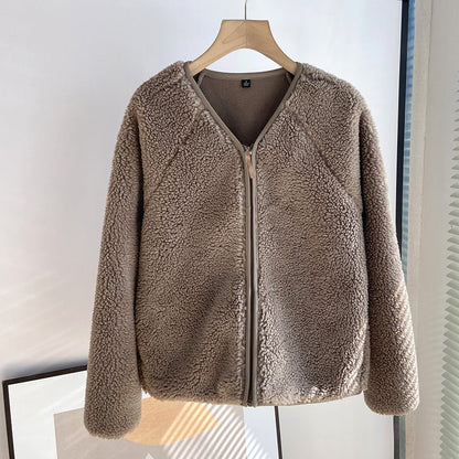 Damen Kuscheljacke Weiches Fleece Eveloria