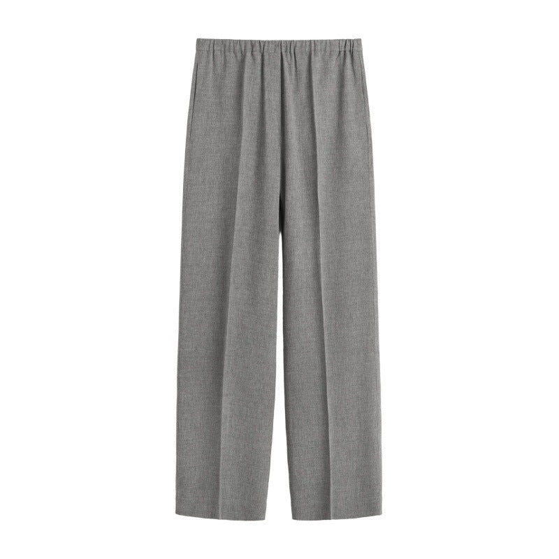 Damen Chiffon-Hose Weit Elastischer Bund
