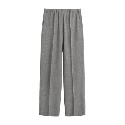 Damen Chiffon-Hose Weit Elastischer Bund