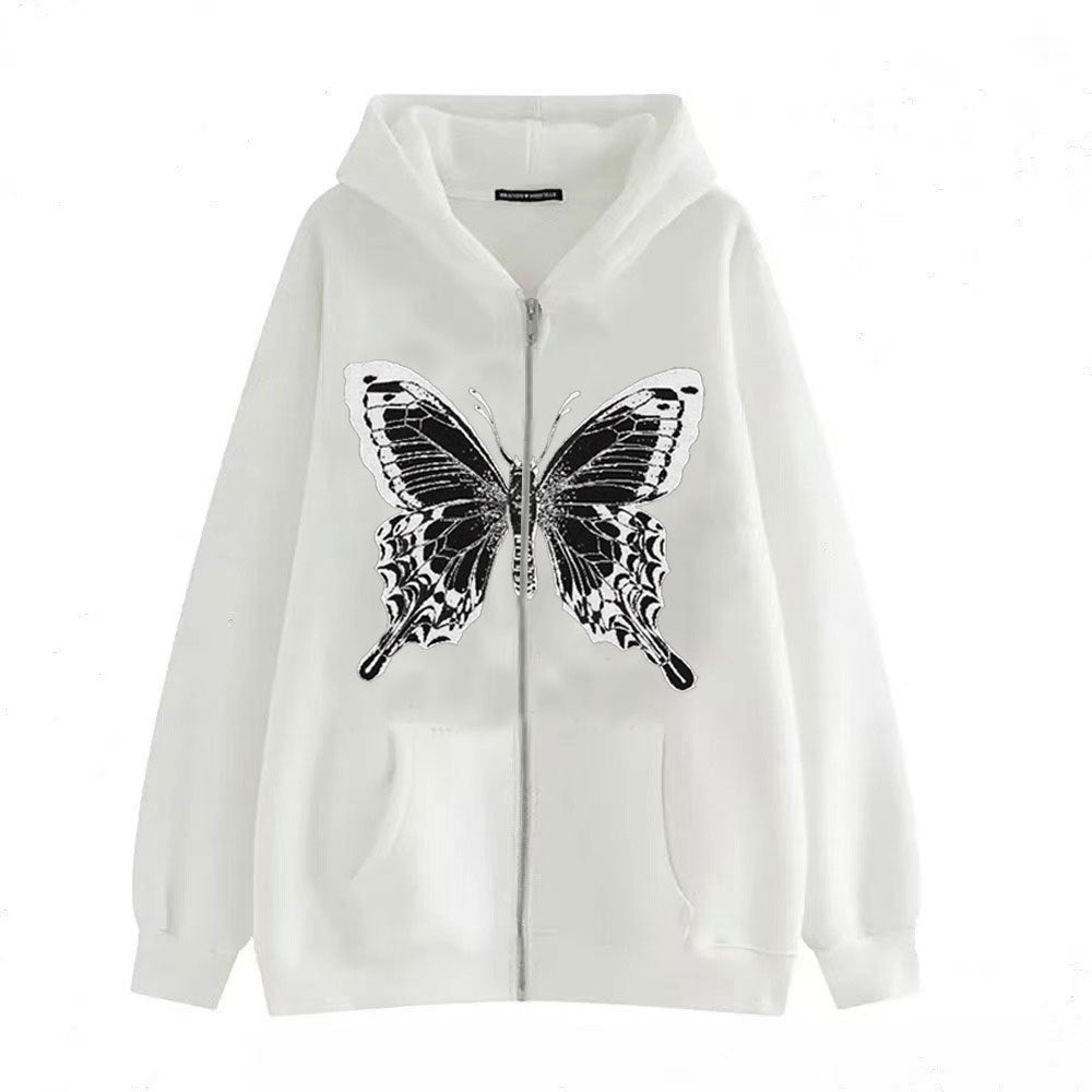 Damen Hoodie Schmetterlingsmotiv Eveloria