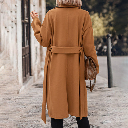 Damen Trenchcoat Taillierbarer Gürtel Moderner Schnitt Beige