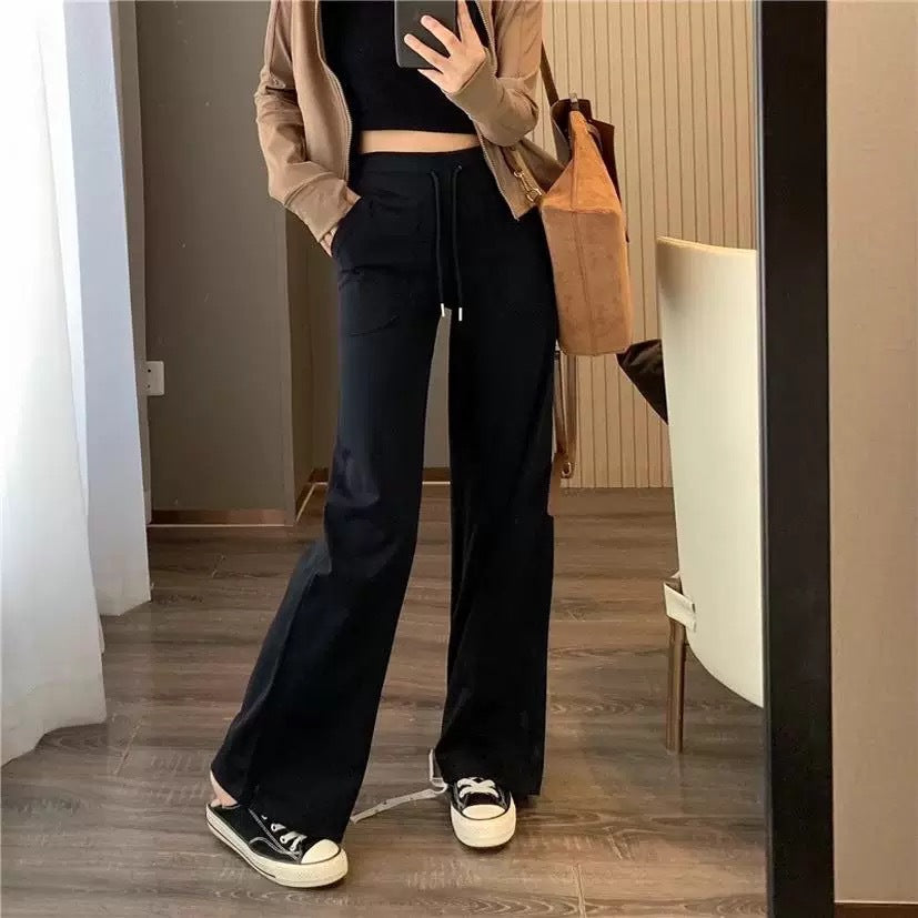 Damen Loungehose Weite Bein Eveloria