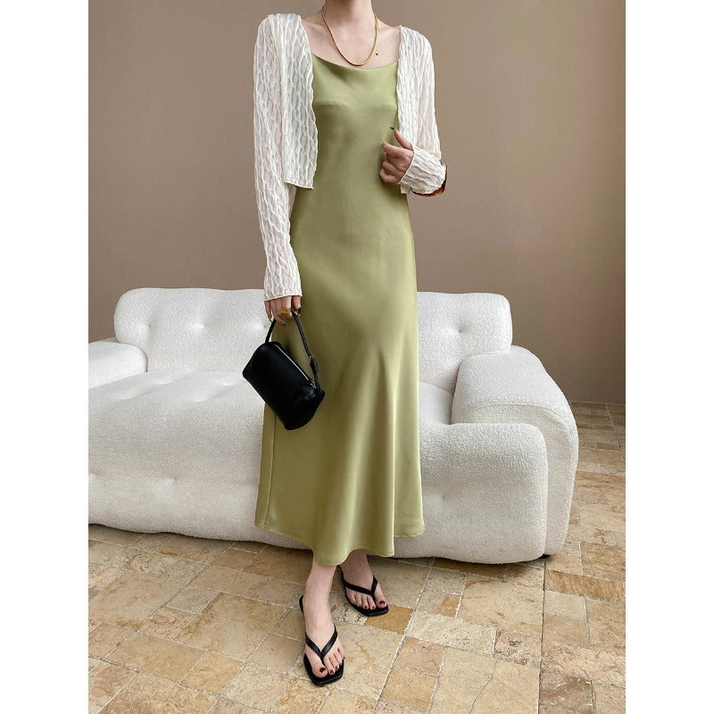 Damen Maxikleid Tüllbolero Elegant Eveloria