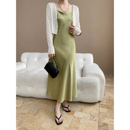 Damen Maxikleid Tüllbolero Elegant Eveloria