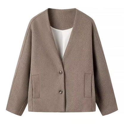 Damen Blazerjacke Übergröße Minimalistisches Design Eveloria
