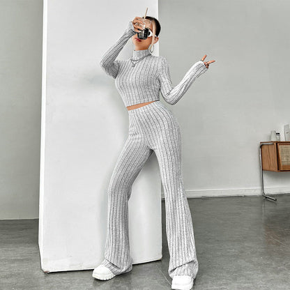 Damen Pullover Cropped Highwaist Weite Passform