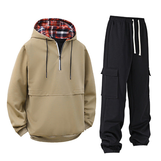 Herren Hoodie Set Modernes Freizeitset Cargo Hose Komfort - Eveloria