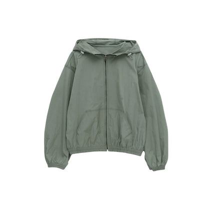 Damen Leichte Kapuzenjacke Verstellbarer Kordelzug Eveloria