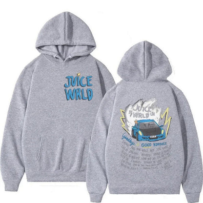Damen Kapuzenpullover Grafikdesign Weiß
