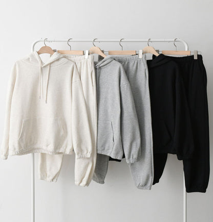 Damen Hoodie Jogginghosen Set Elastisch Eveloria