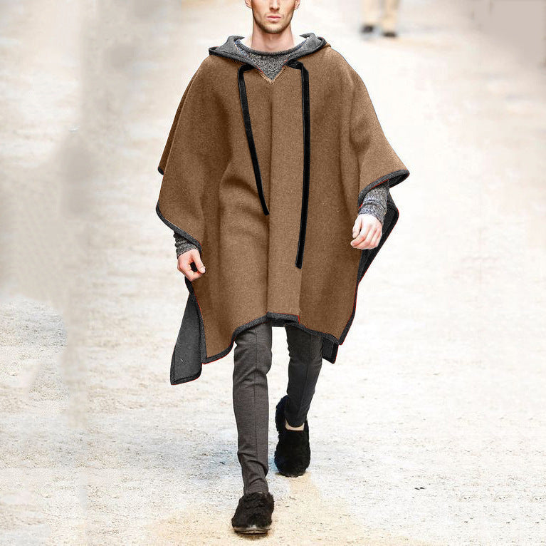 Herren Kapuzenponcho Atmungsaktives Material Eveloria