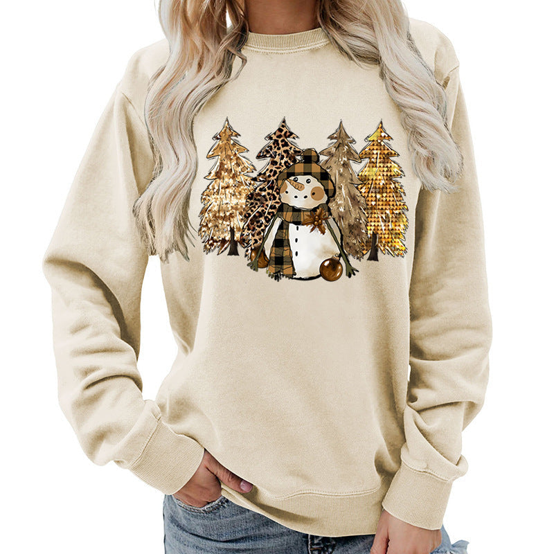 Damen Sweatshirt Schneemann-Design Weiches Innenfutter Eveloria - Eveloria