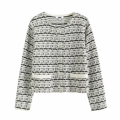 Damen Strickcardigan Strukturiertes Muster Eveloria