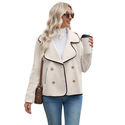 Damen Blazerjacke Asymmetrisch Knöpfe Eveloria