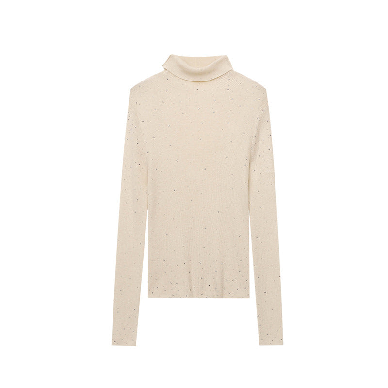 Damen Rollkragenpullover Feinestricks Eveloria