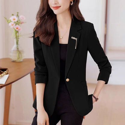 Damen Blazer Leicht Tailliert Eveloria
