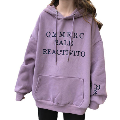 Damen Hoodie mit Logo und Kängurutasche