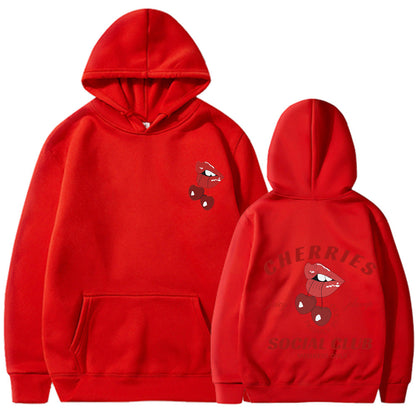 Damen Kapuzenpullover Kirschen-Design Eveloria
