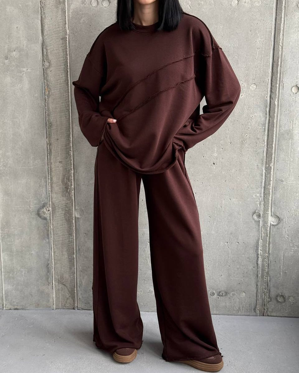 Damen Lounge-Anzug Weites Design Bequem Eveloria