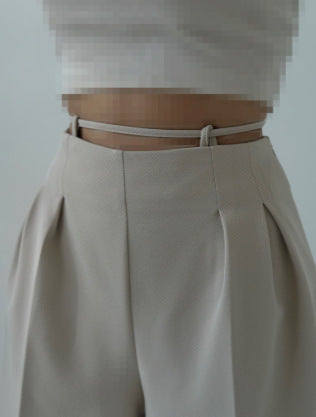 Damen High-Waist Chinohose mit Bindeband Eveloria