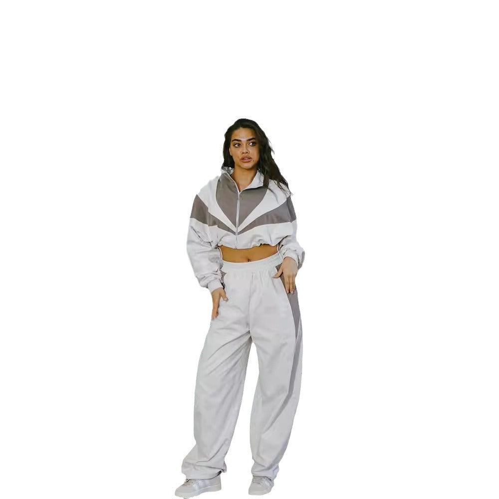 Damen Sportset Oberjacke und Hosen Komfortabel