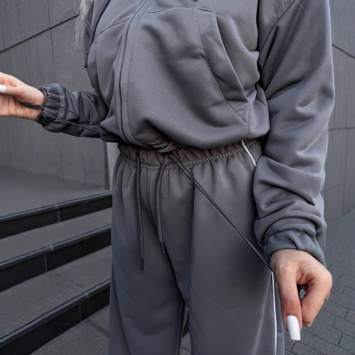 Damen Sportset Elastisch Hochkragen Eveloria