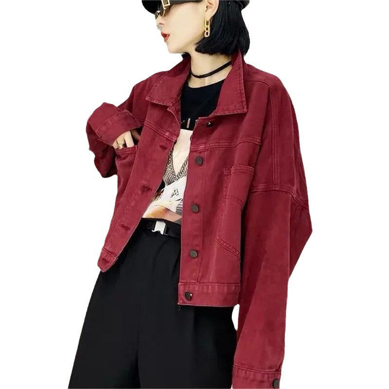 Damen Oversized Denimjacke Blau Eveloria