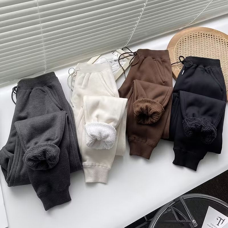 Damen Jogginghose Bequem Verstellbarer Bund Schwarz Eveloria - Eveloria