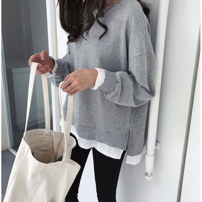 Damen Sweatshirt Weites Design Modern