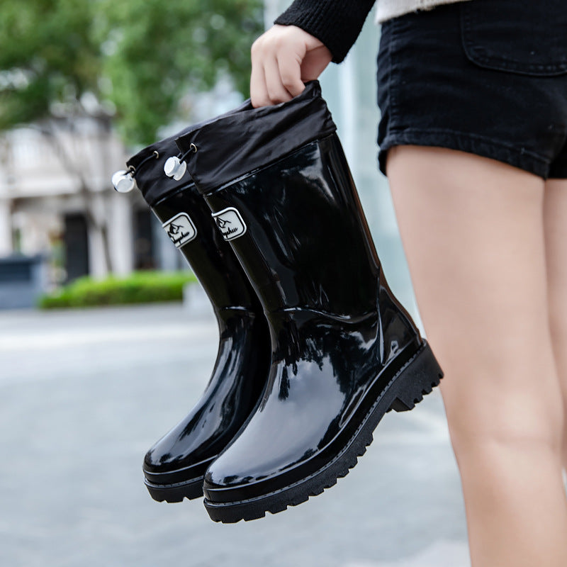 Damen Gummistiefel Verstellbares Schnürsystem Eveloria