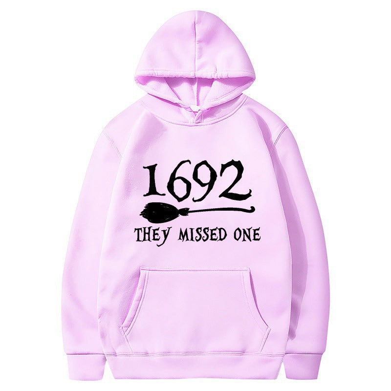 Damen Kapuzenpullover Halloween-Motiv locker Größe