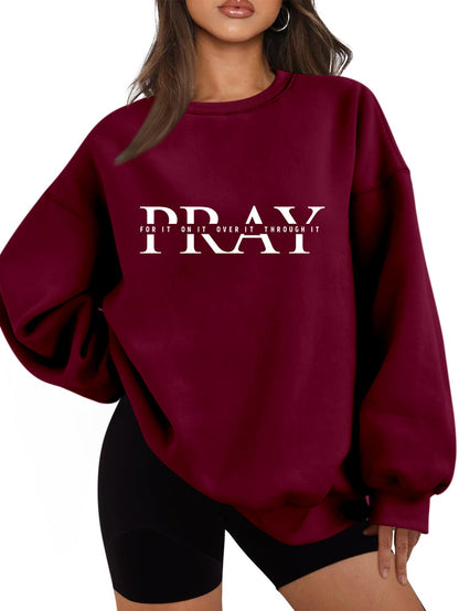 Damen Oversized Sweatshirt mit Aufdruck Eveloria