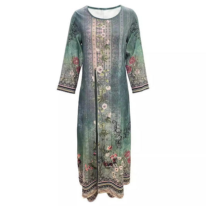 Damen Jumpsuit mit floralem Überwurf Weites Bein Eveloria