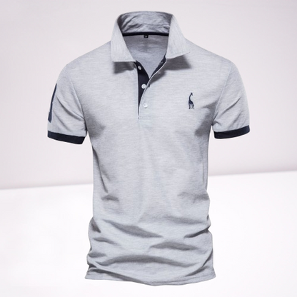 Eveloria Herren Polo Baumwolle Weiß