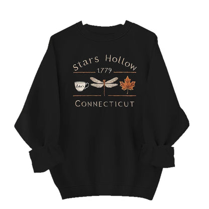 Damen Sweatshirt Stars Hollow Motiv Eveloria Grau