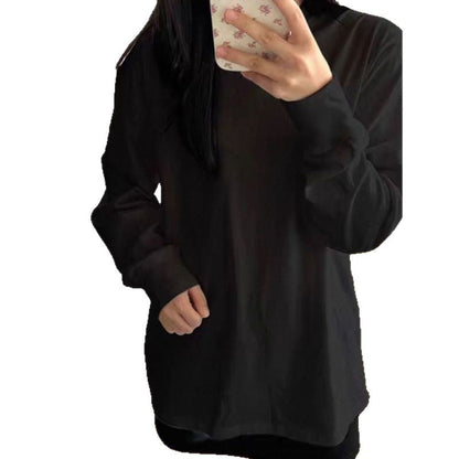 Damen Langarmshirt Bequem Lässig Eveloria