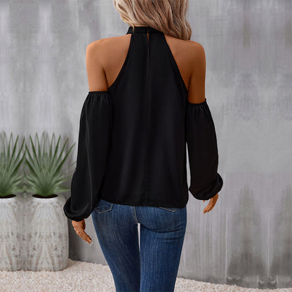 Damen Off-Shoulder- mit Raffungen Eveloria