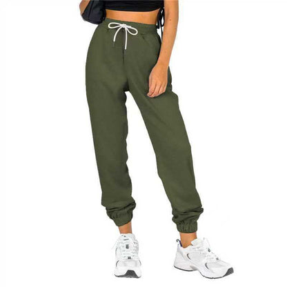Damen Sweatpants Elastischer Bund Kordelzug Eveloria