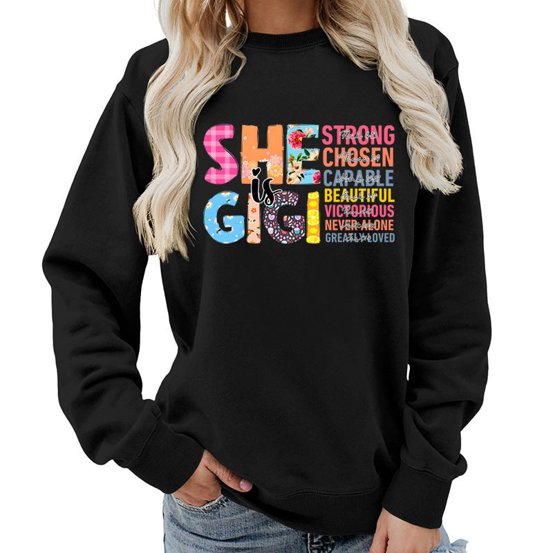 Damen Sweatshirt Inspirierendes Text-Design Eveloria - Eveloria