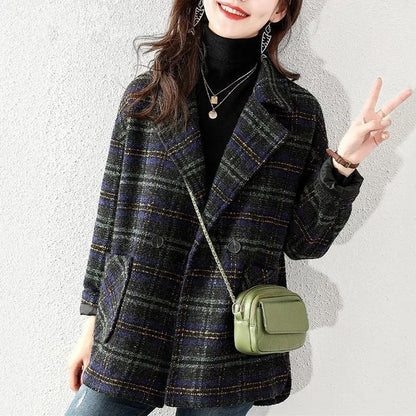 Damen Karojacke Oversized Eveloria