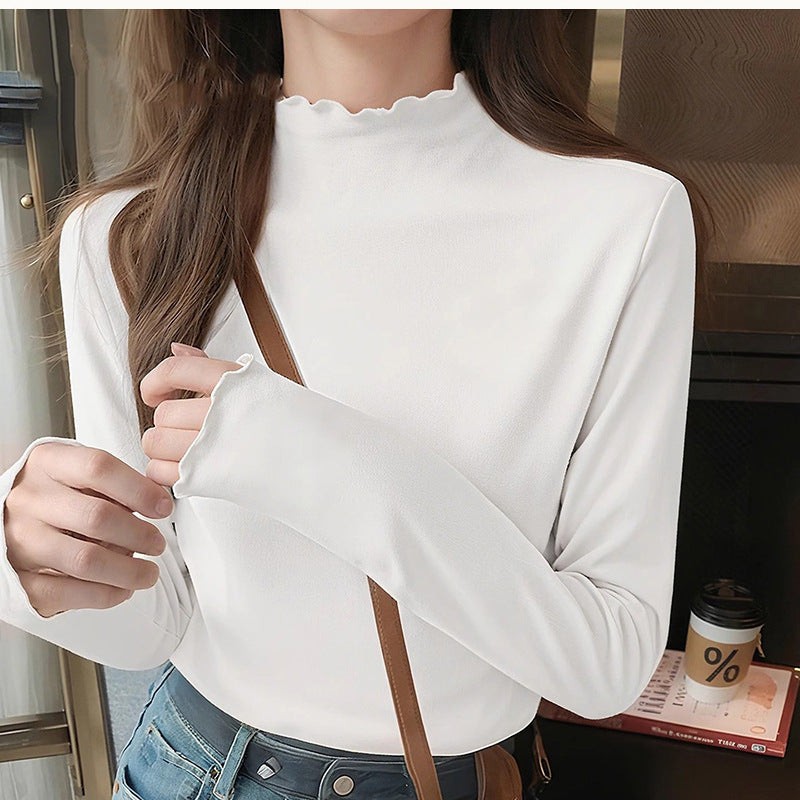 Damen Langarmshirt Rüschendetails Elisabeth